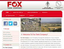 Tablet Screenshot of foxtanks.com